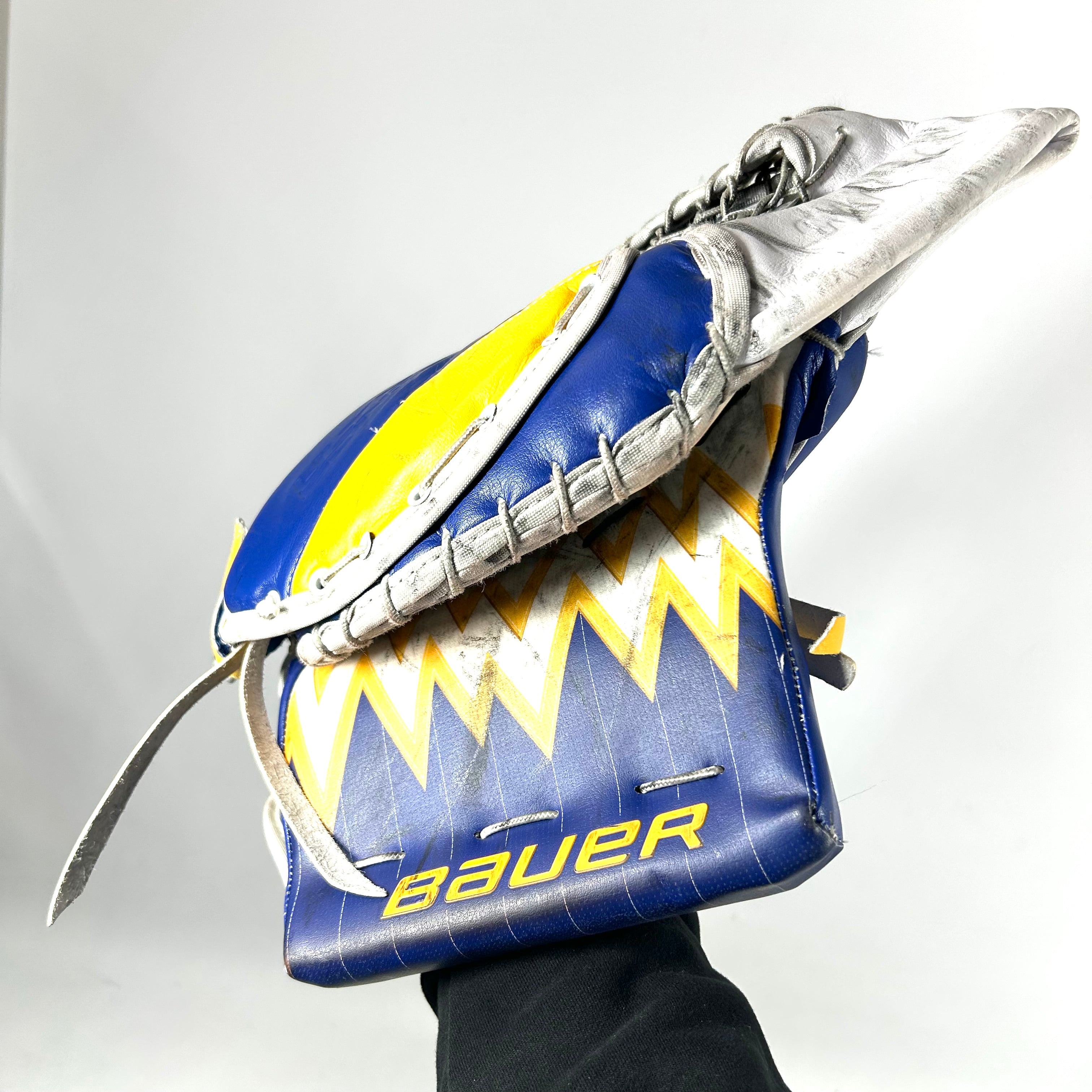 Bauer Supreme UltraSonic - Gant de gardien droit Pro Stock d'occasion (bleu/bleu marine)